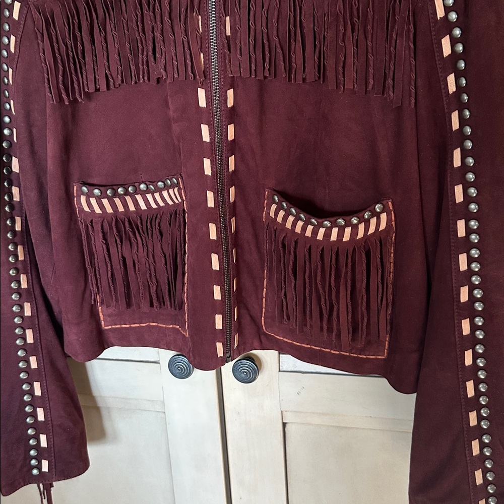 NWT Double D Ranch Double Luck Suede Jacket Size L - Picture 6 of 16